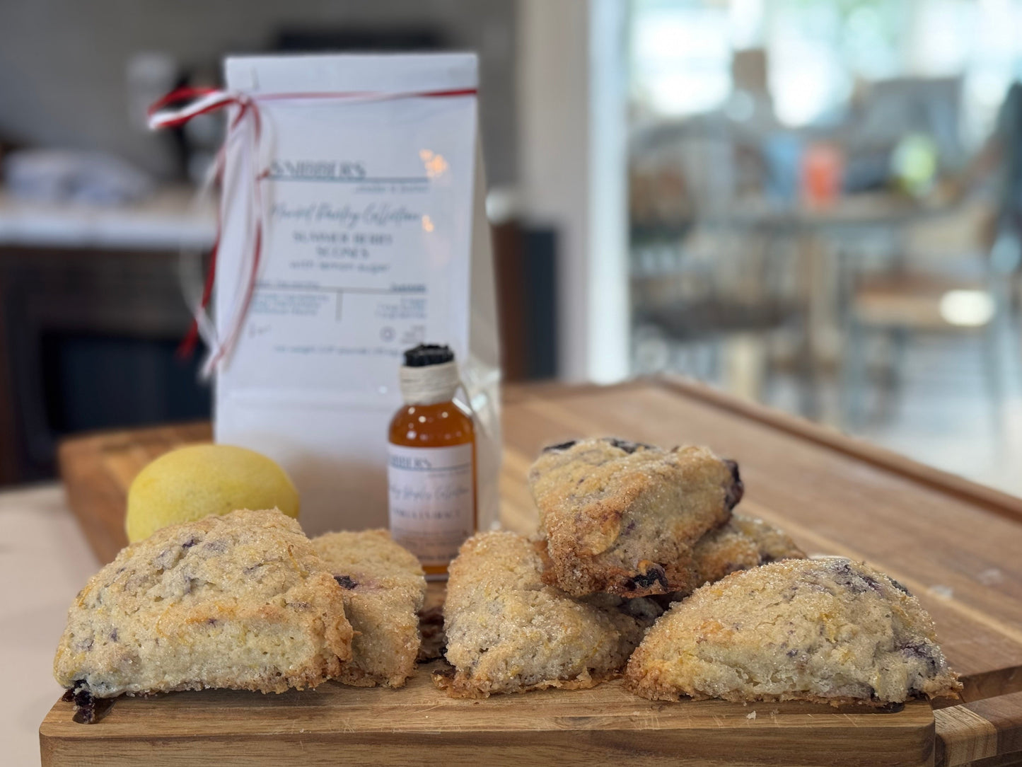 Summer Berry Scones with Lemon Sugar