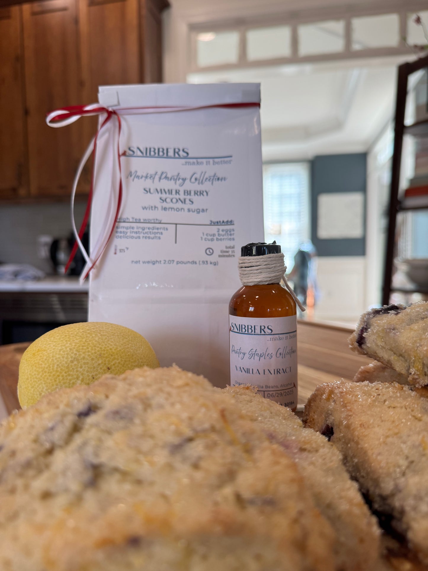 Summer Berry Scones with Lemon Sugar
