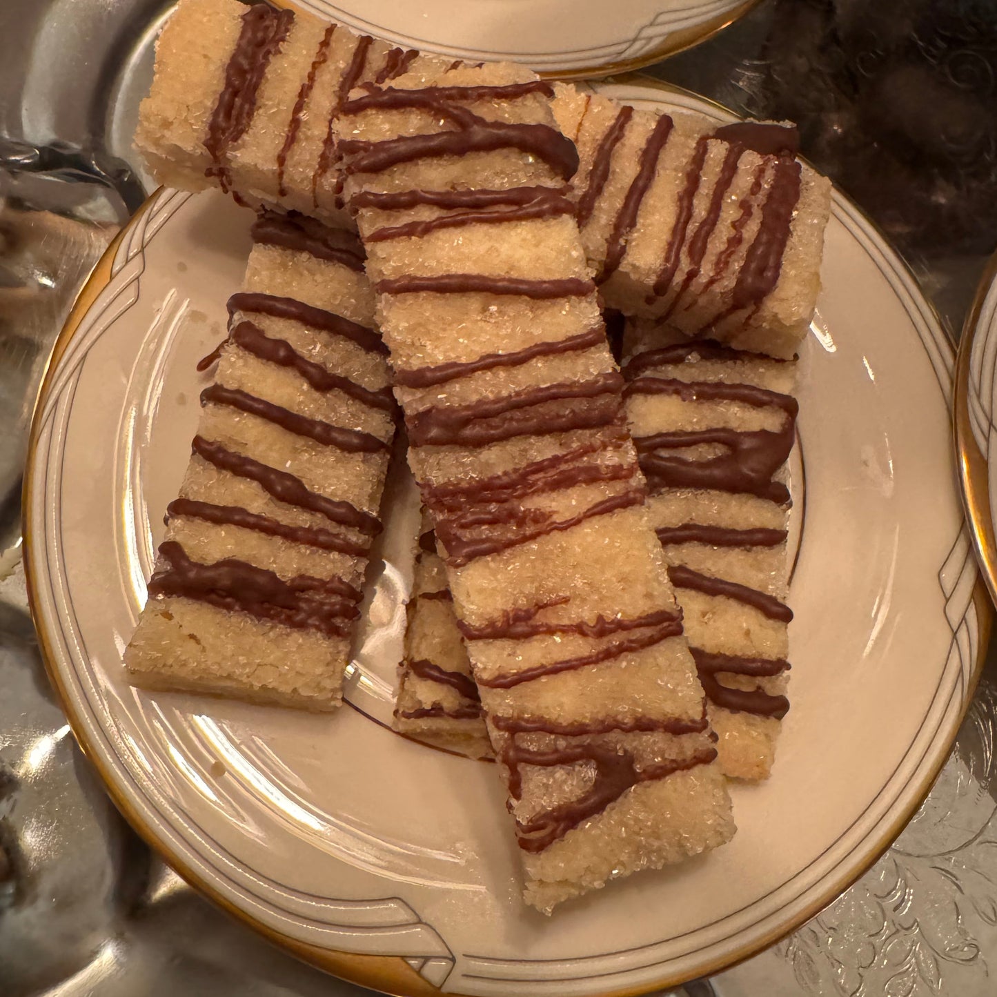 Classic Short Bread w/ Chocolate Drizzle
