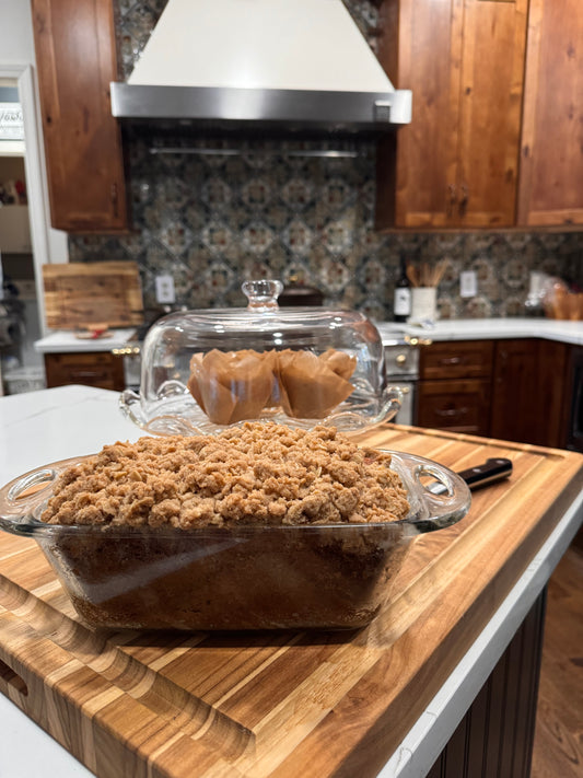 Baked Banana Muffin with Cinnamon Streusel